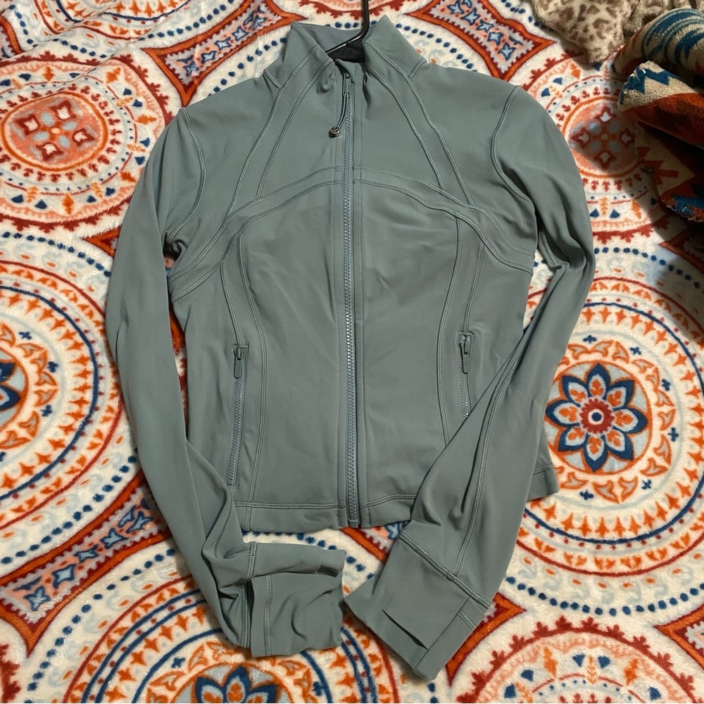 Lululemon Define Cropped Jacket NULU Crater Blue